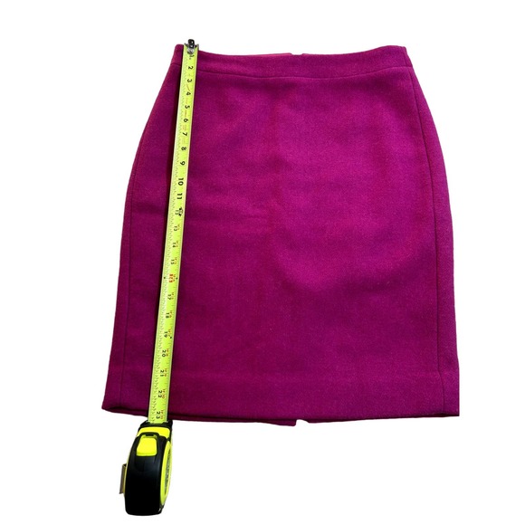 Preowned J Crew Wool Skirt- Pink - Size 4 - Picture 3 of 7